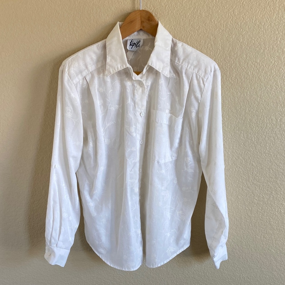 Kap & Co. white vintage shirt size small